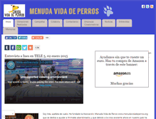 Tablet Screenshot of menudavidadeperros.org